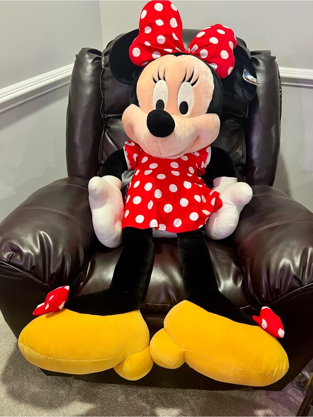 Disney World Giant Life-size 4ft Plush Stuffed Minnie Mouse